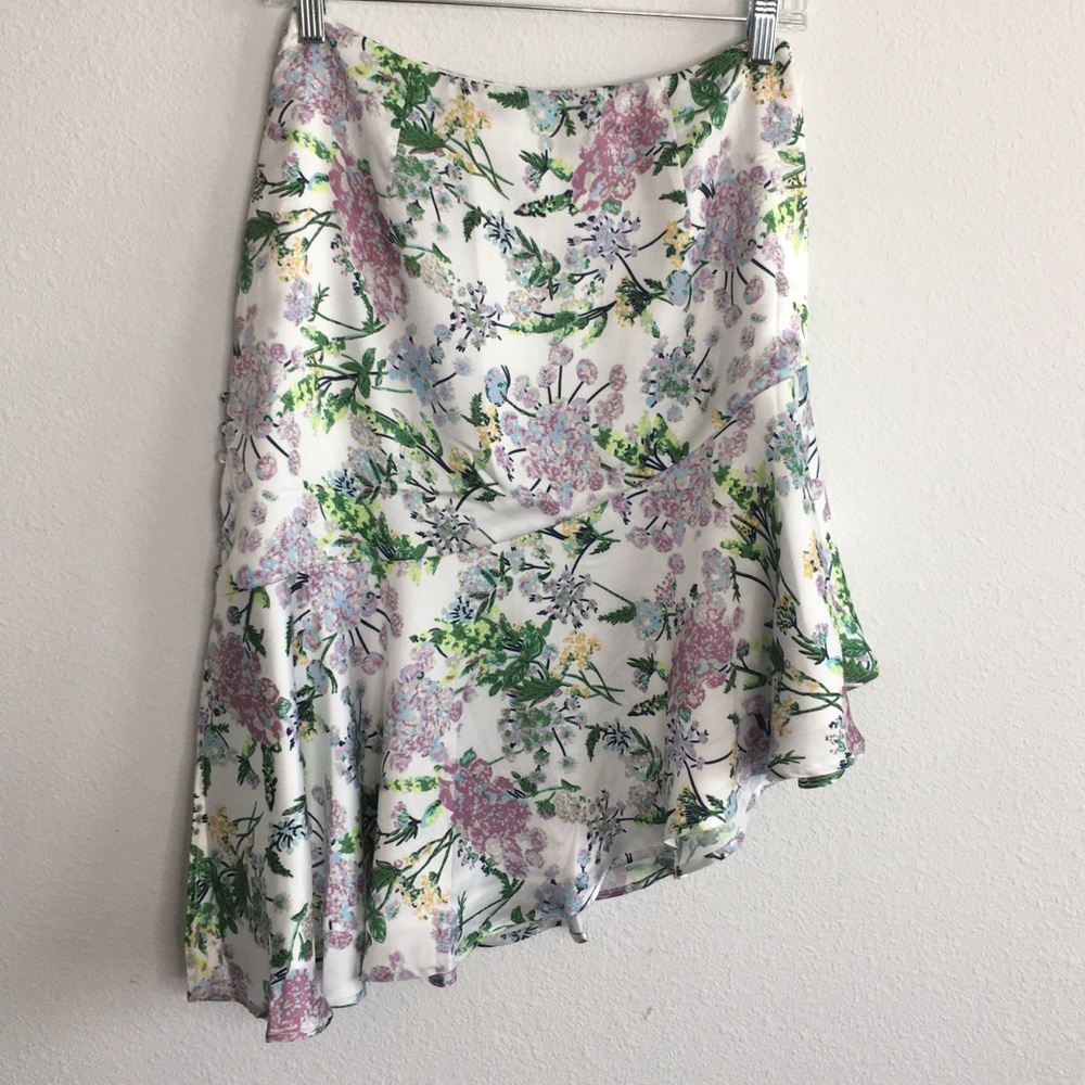 Foxiedox Asymmetrical Floral Skirt - Picture 1 of 7